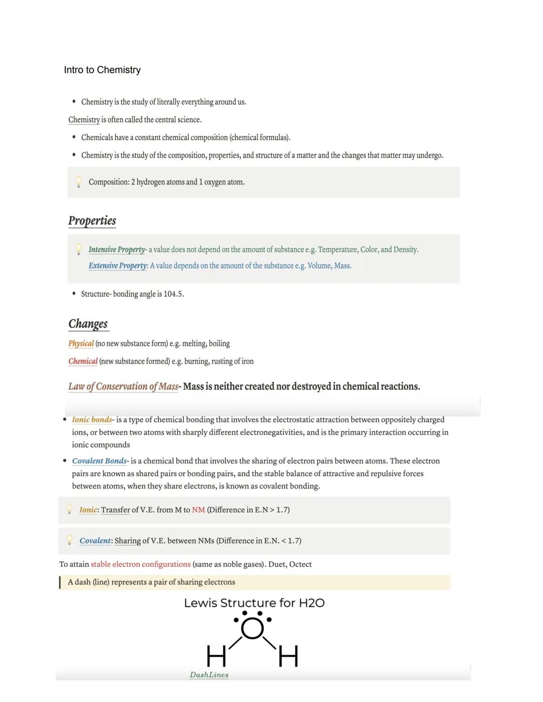 Intro to Chemistry
• Chemistry is the study of literally everything around us.
Chemistry is often called the central science.
• Chemicals ha