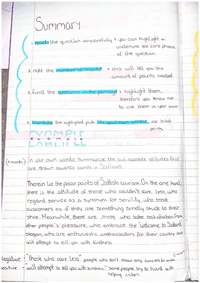 UNDERSTANDING
QUESTIONS
Tot take
+ these questions are asked in order to test that you
understanding the main ideas and details of the
text/