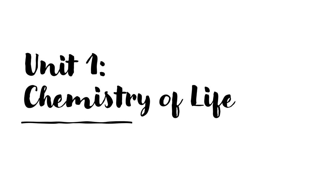 Ultimate AP Biology Unit 1 Review: Chemistry of Life PDF & Answers