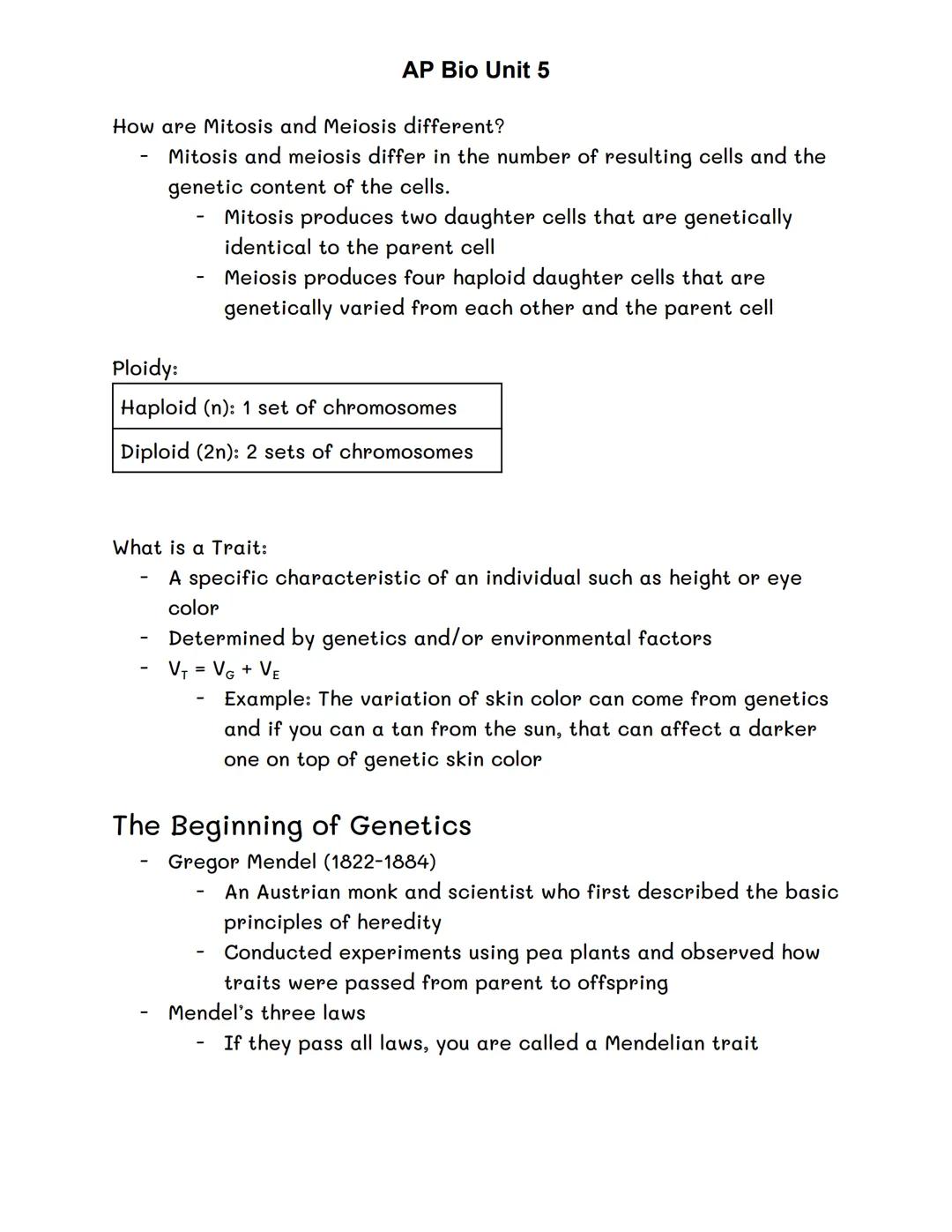 Mitosis
We use mitosis for growing or getting a cut
Starting as diploid (1N)
Ends as 2 identical diploid cells (2N)
Bacteria can transfer ge