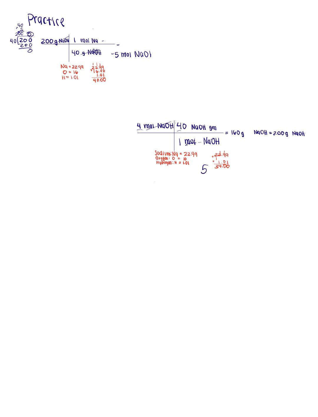 T-chart with
whole
numbers
T-chart with
sci notation
numbers
T-chart with
numbers and
units
T-chart with
dimensional
analysis
2)
Notes: Calc
