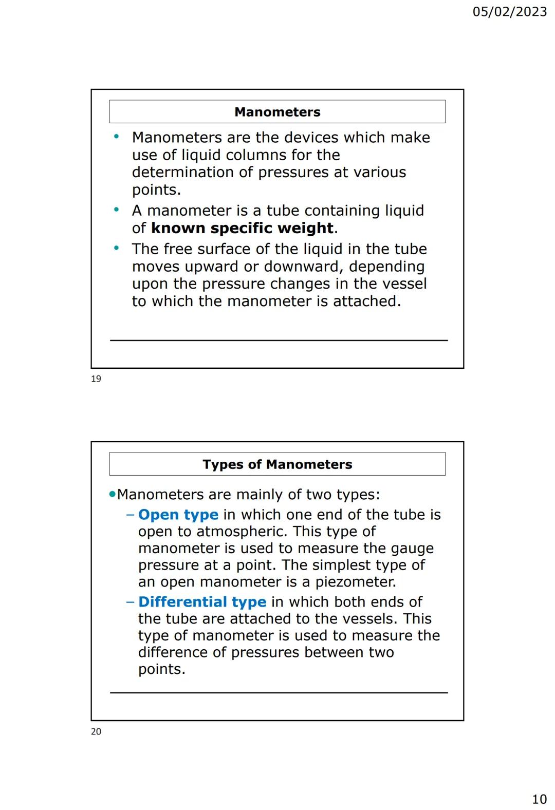 1
2
FLUID STATICS
Lecture 3
PRESSURE AND ITS MEASUREMENT
Engr. Dr. Eric Awere
Department of Civil Engineering
Cape Coast Technical Universit