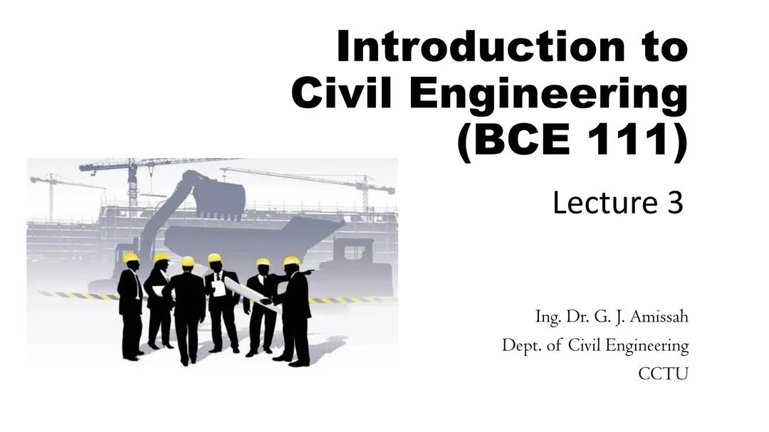 Introduction to civil engineering 2