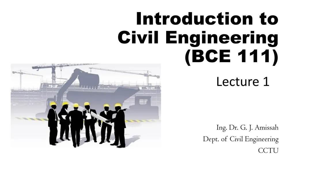 Introduction to civil engineering 1