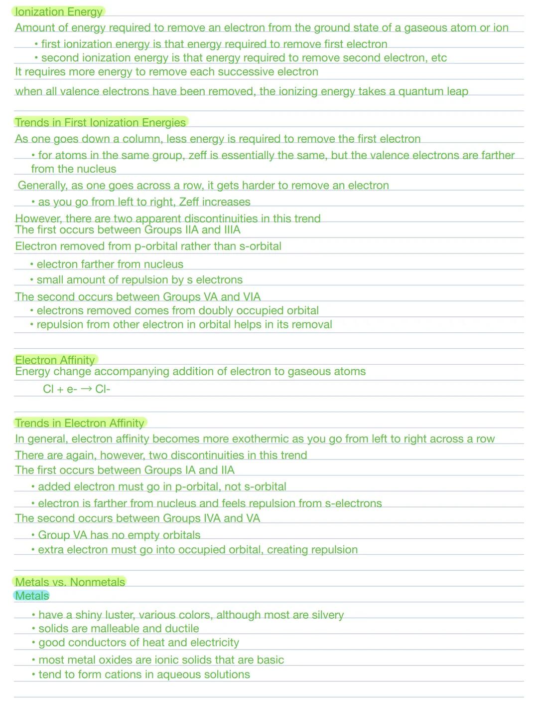 # Periodic Properties of the Elements
Development of Periodic Table
- elements in the same group generally have similar chemical properties