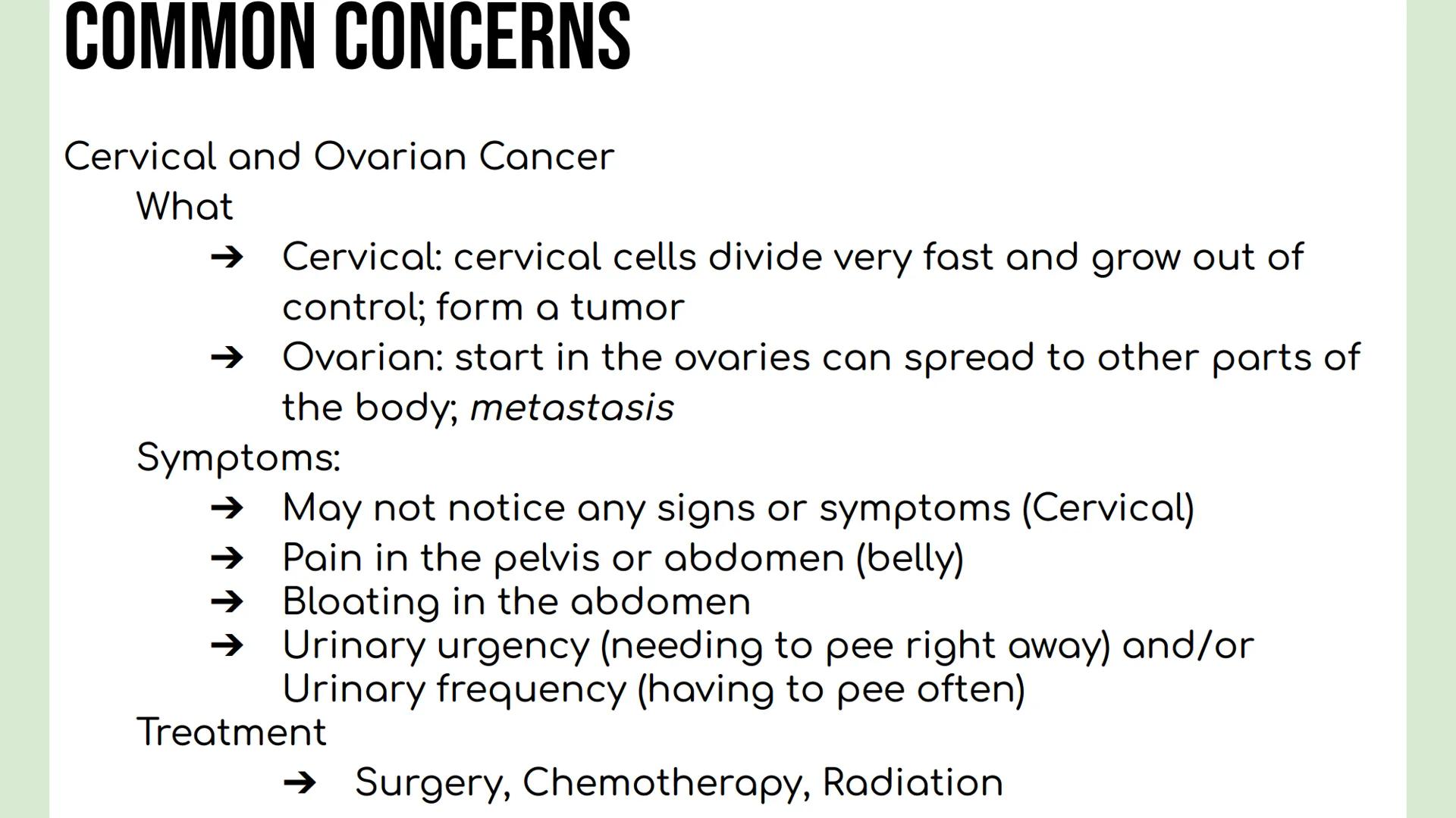 DAY 3 NOTES: FEMALE ANATOMY REMINDERS
Reproductive System: group of tissues, glands and organs that work
together to produce an offspring
Ma