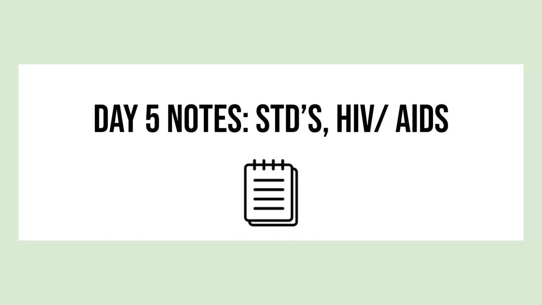 STDs,HIV/AIDS