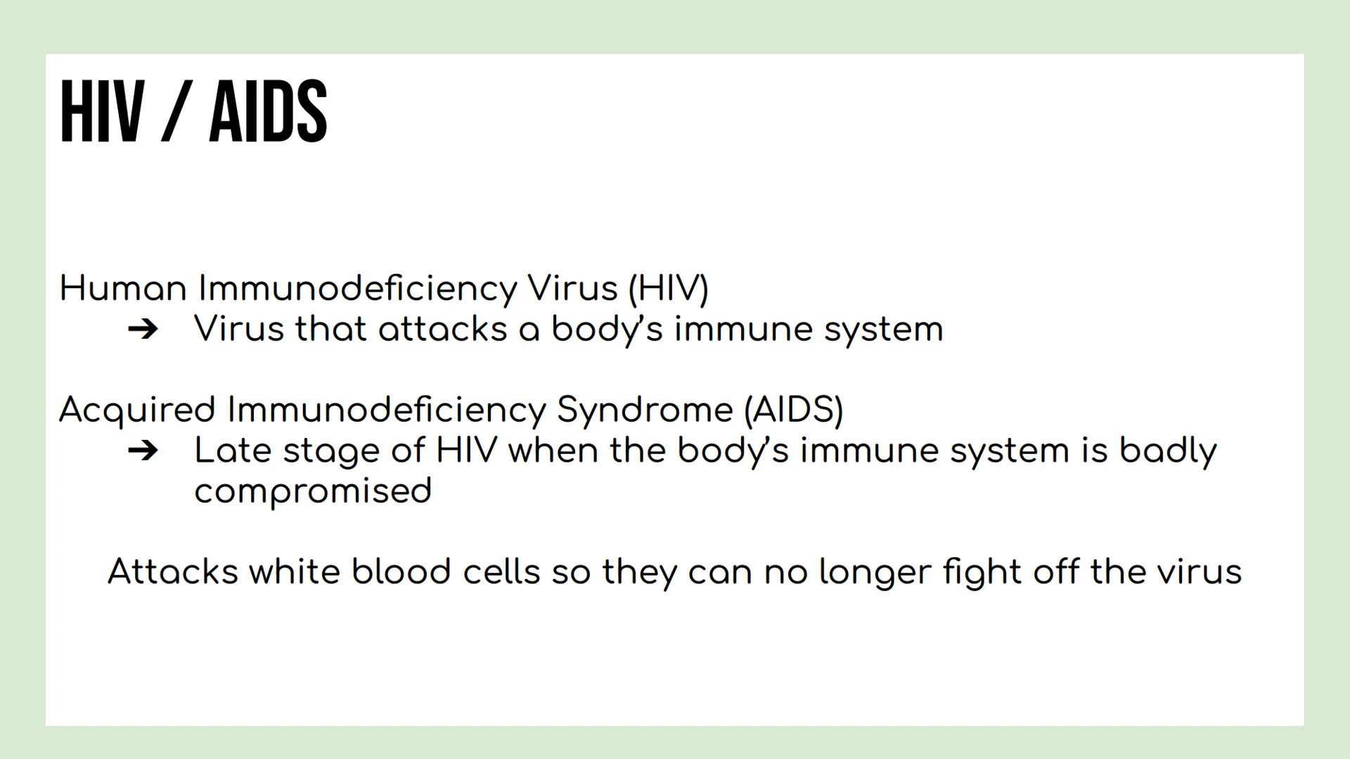 DAY 5 NOTES: STD'S, HIV/ AIDS OVERVIEW
STI (Sexually Transmitted Infection) / STD (Sexually Transmitted
Disease)
Definition: Sexually Transm