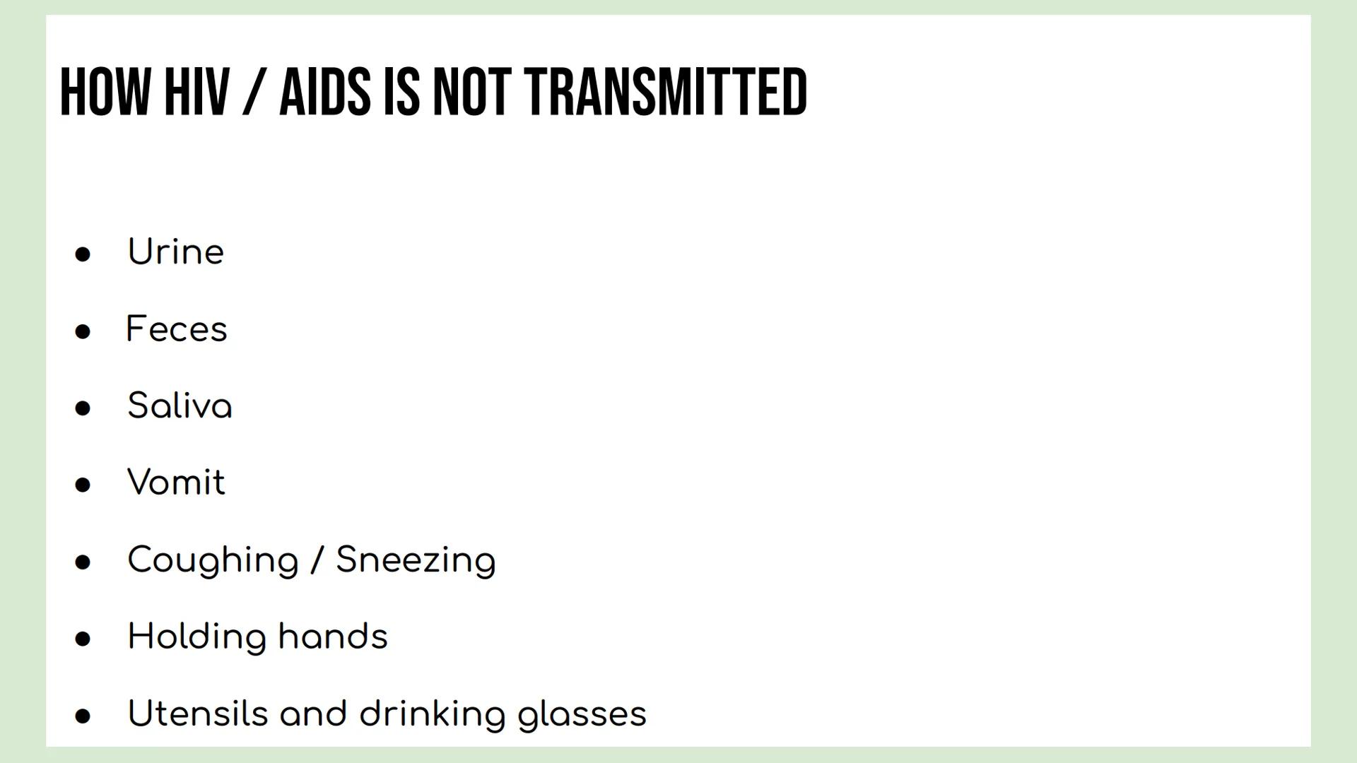DAY 5 NOTES: STD'S, HIV/ AIDS OVERVIEW
STI (Sexually Transmitted Infection) / STD (Sexually Transmitted
Disease)
Definition: Sexually Transm