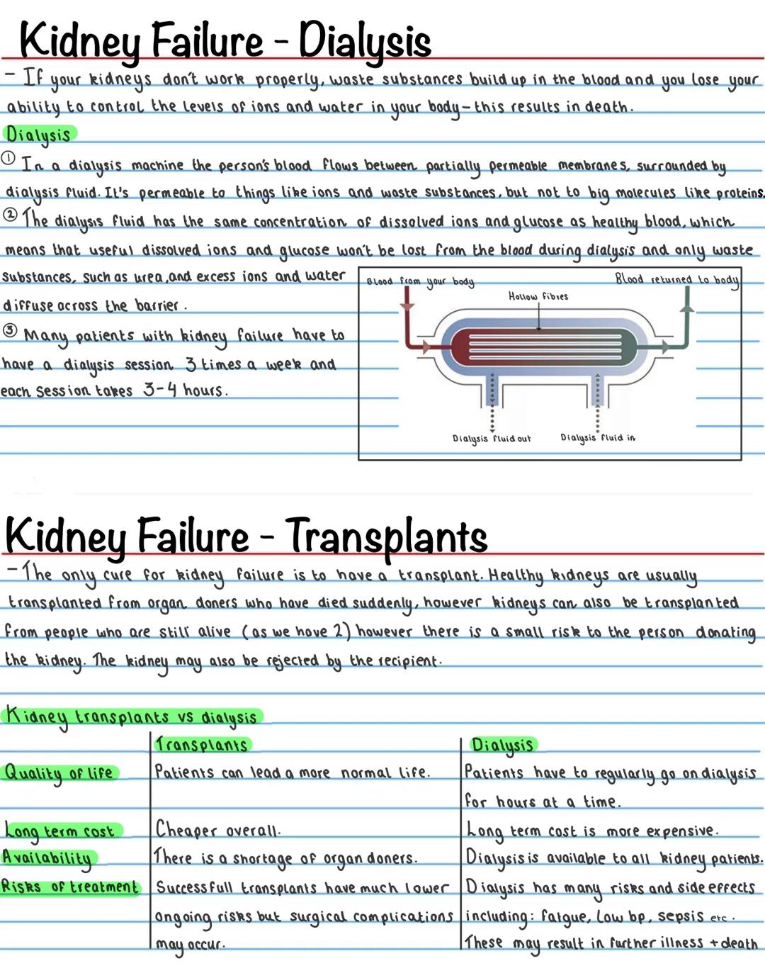 Homeostasis
Homeostasis is the ability to maintain a constant internal environment in response to internal and external
change.
It is import