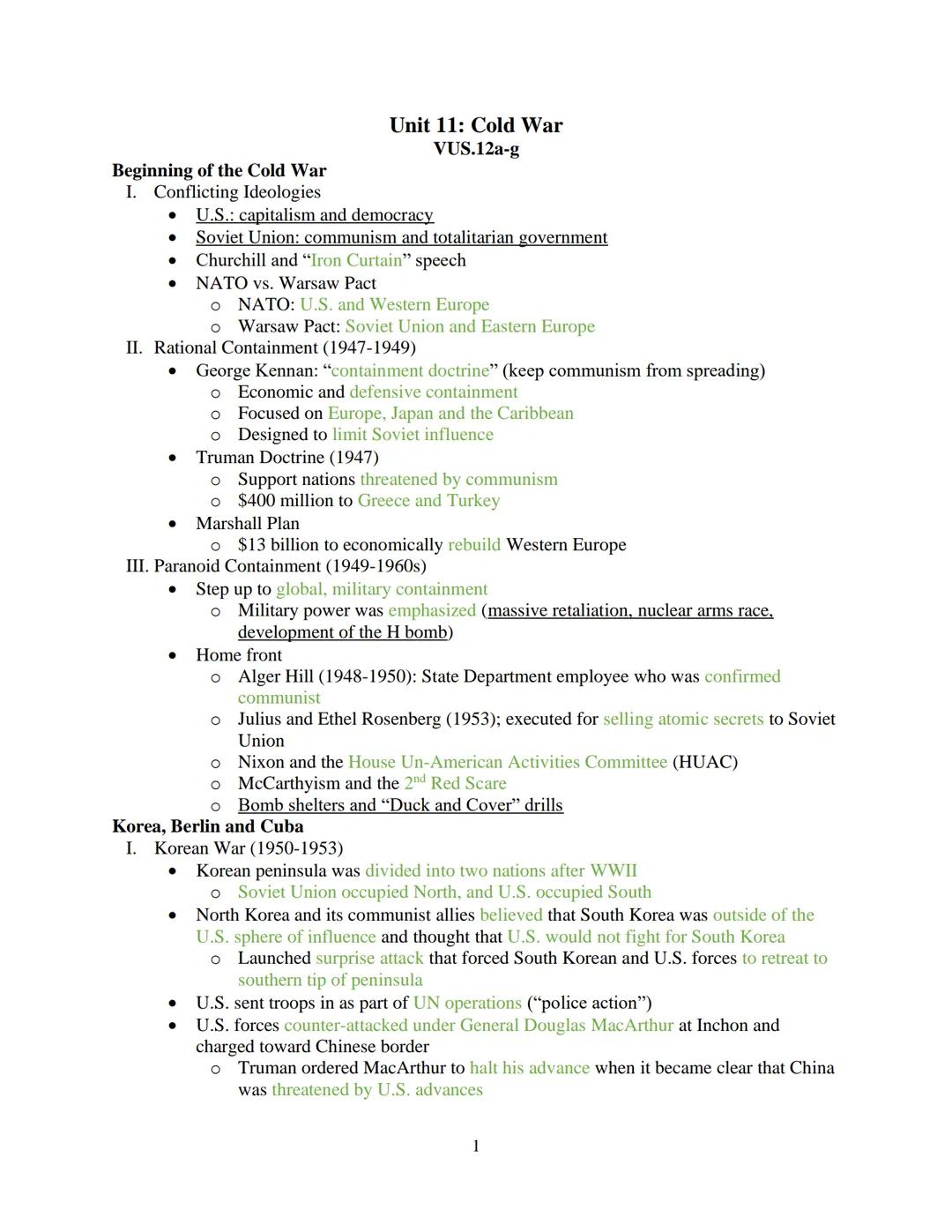The Cold War Summary and Key Factors