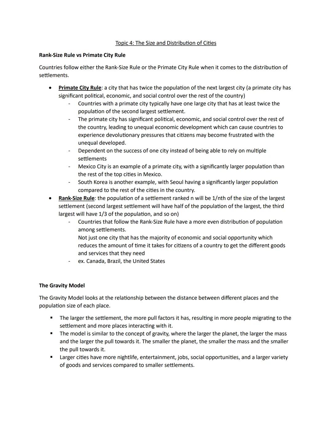 # Unit 6 # Topic 1: The Origin and Influences of Urbanization
Site Factors vs. Situation Factors
When thinking about the origins and influ