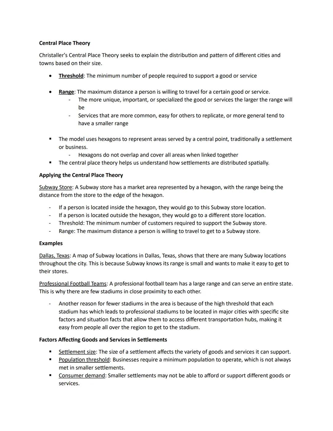 # Unit 6 # Topic 1: The Origin and Influences of Urbanization
Site Factors vs. Situation Factors
When thinking about the origins and influ