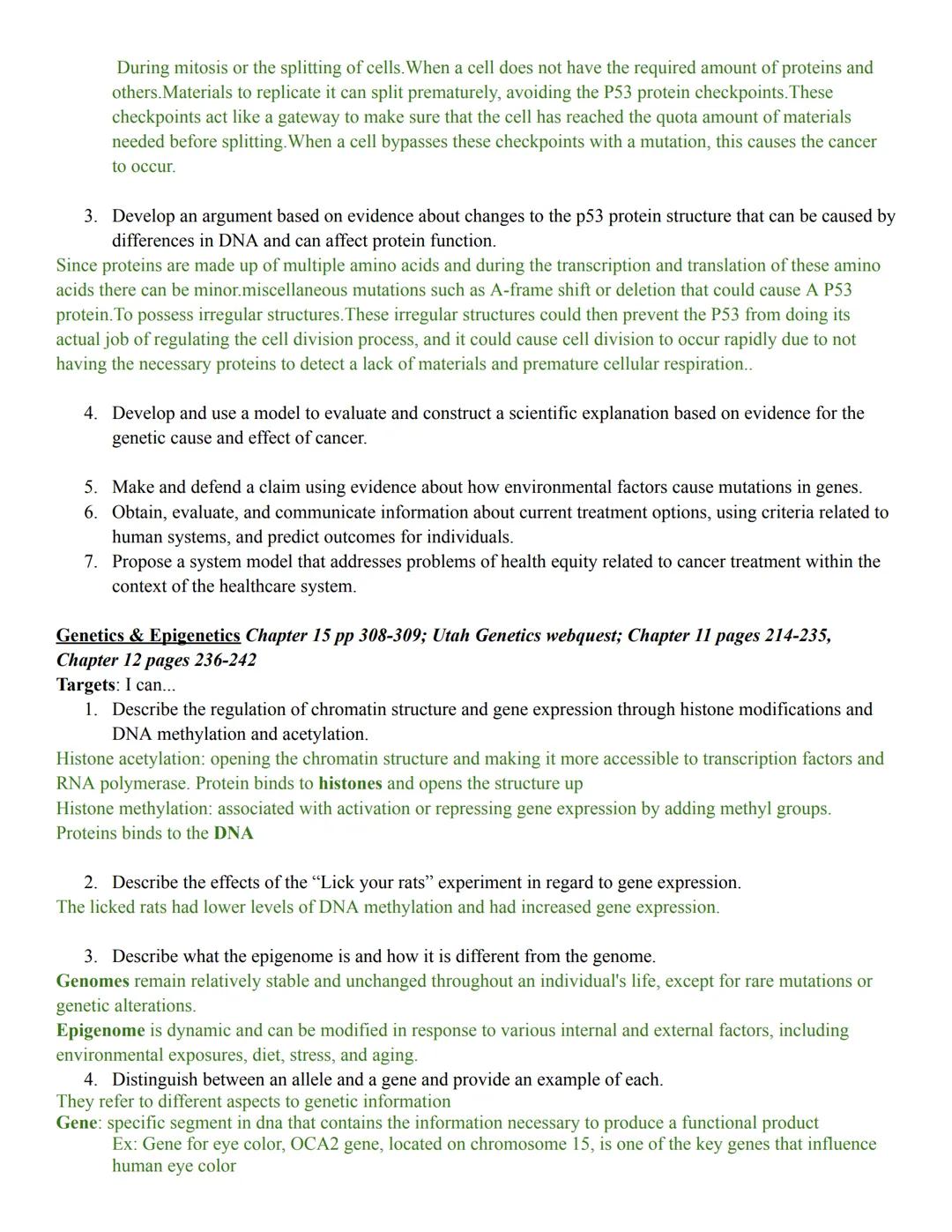 Evolution
Ecology
Genetics
Protein Synthesis
DNA Structure and Replication
Honors Biology Student Targets: Semester 2
DNA Structure and Repl
