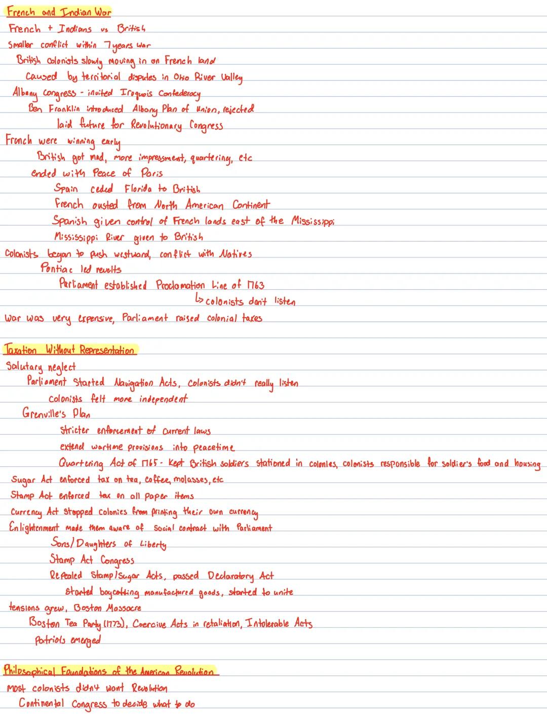 French and Indian War
French Indians us British
Smaller conflict within 7 years war
British colonists slowly moving in on French land
Caused
