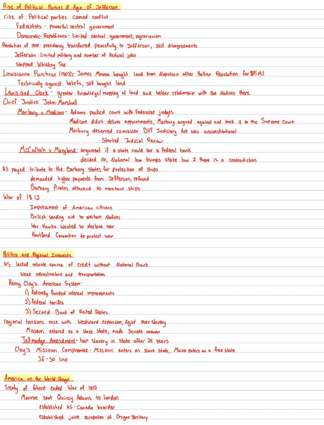Rise of Political Parties & Age of Jefferson
rise of Political parties caused conflict
Federalists powerful central government
Democratic Re