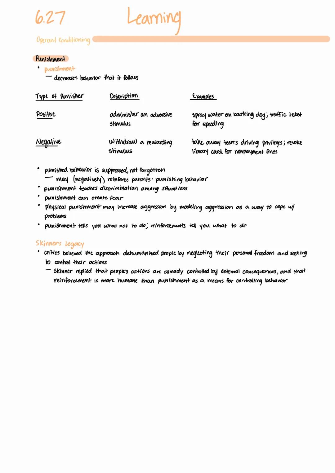 6.27
Operant Conditioning
Operant Conditioning
.
classical conditioning
associations between Stimuli
respondant behavior
operant conditionin