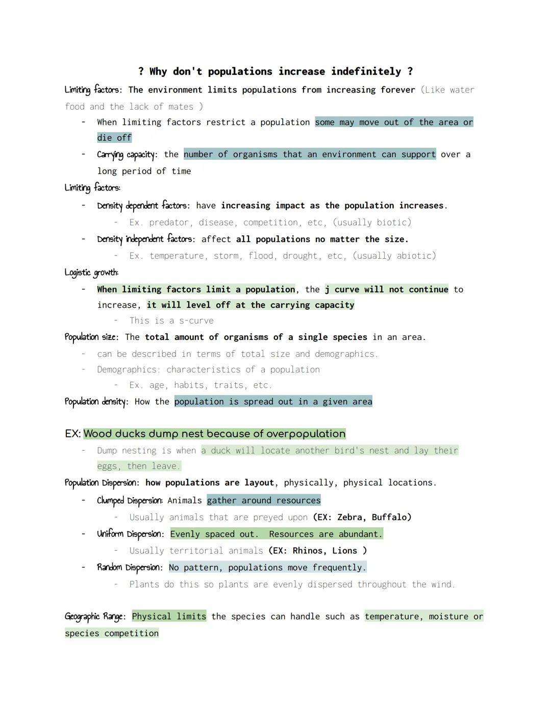 Biology Honors
# Ecology & Animal Behavior notes
May 7
Ecology: the study of the interactions between organisms and their environments,
f