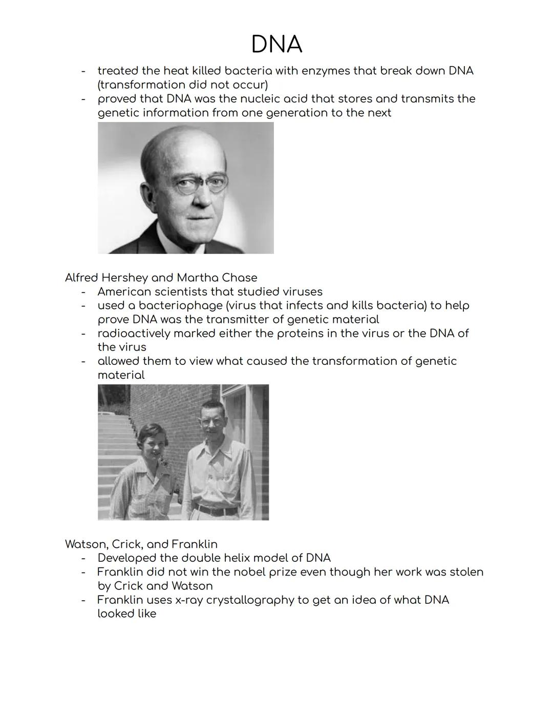 # DNA
DNA
- deoxyribonucleic acid
- stores hereditary information
- not a lot was known about it until the 1900s, people only knew that it