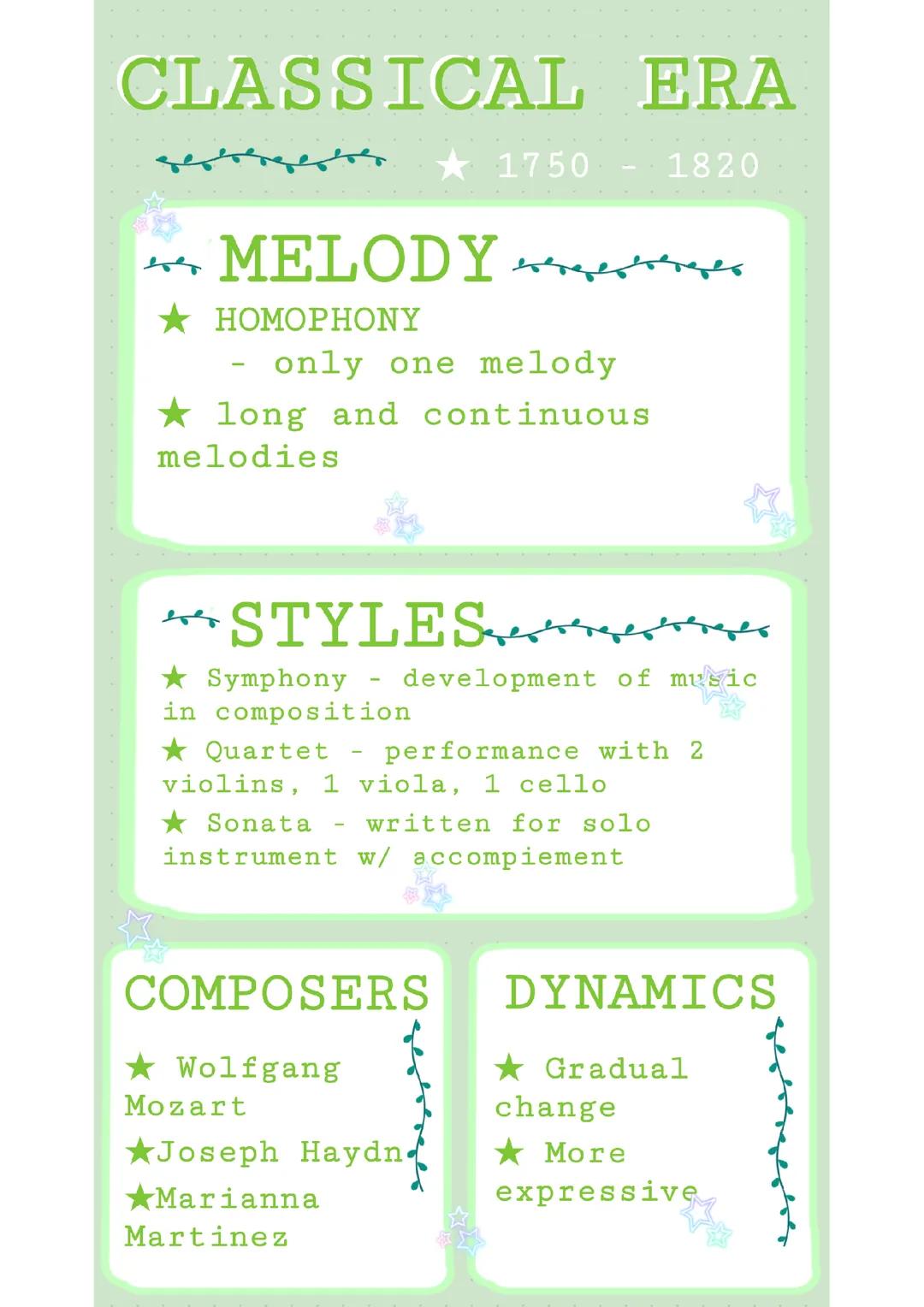 A High School Guide to the Classical Era of Music