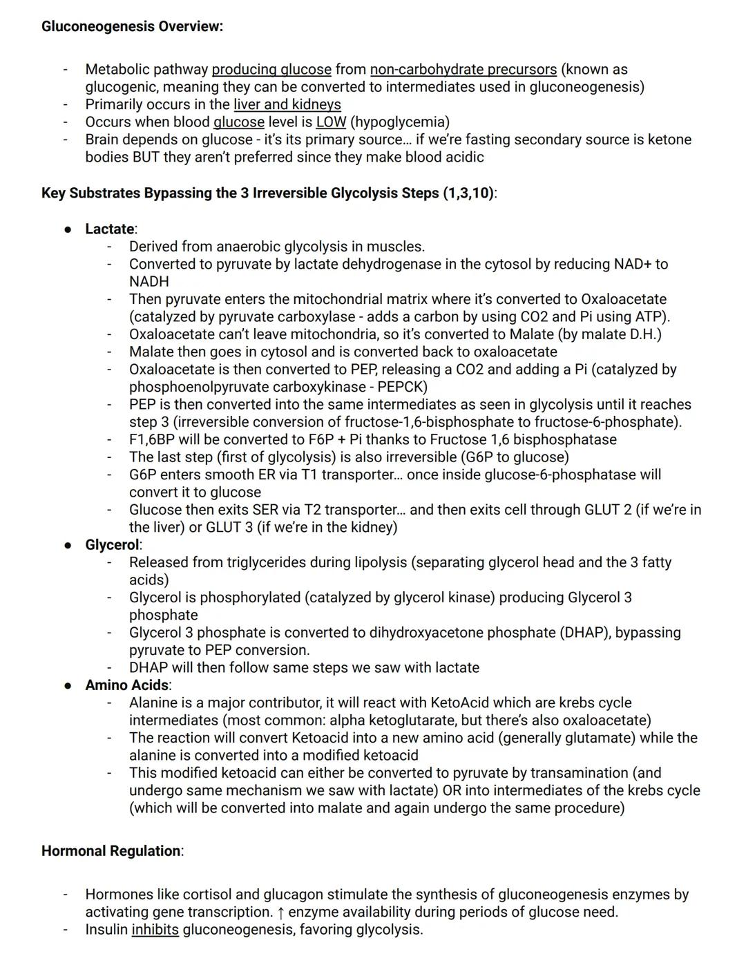 Glycolysis Overview:
Glycolysis is a metabolic pathway occurring in the cytoplasm of cells. Doesn't require 02.
Produces two molecules of py