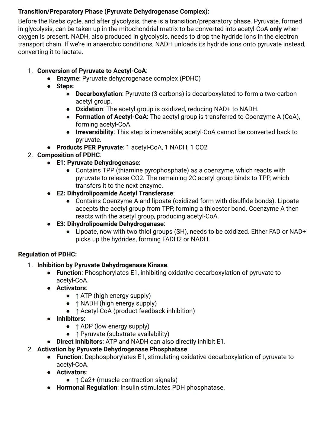 Glycolysis Overview:
Glycolysis is a metabolic pathway occurring in the cytoplasm of cells. Doesn't require 02.
Produces two molecules of py