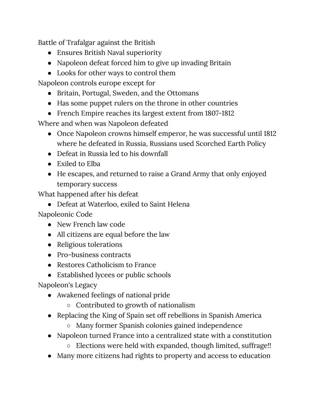 French Revolutions
The ideas of the Enlightenment and French participation in the
American Revolution influenced the French people to view t