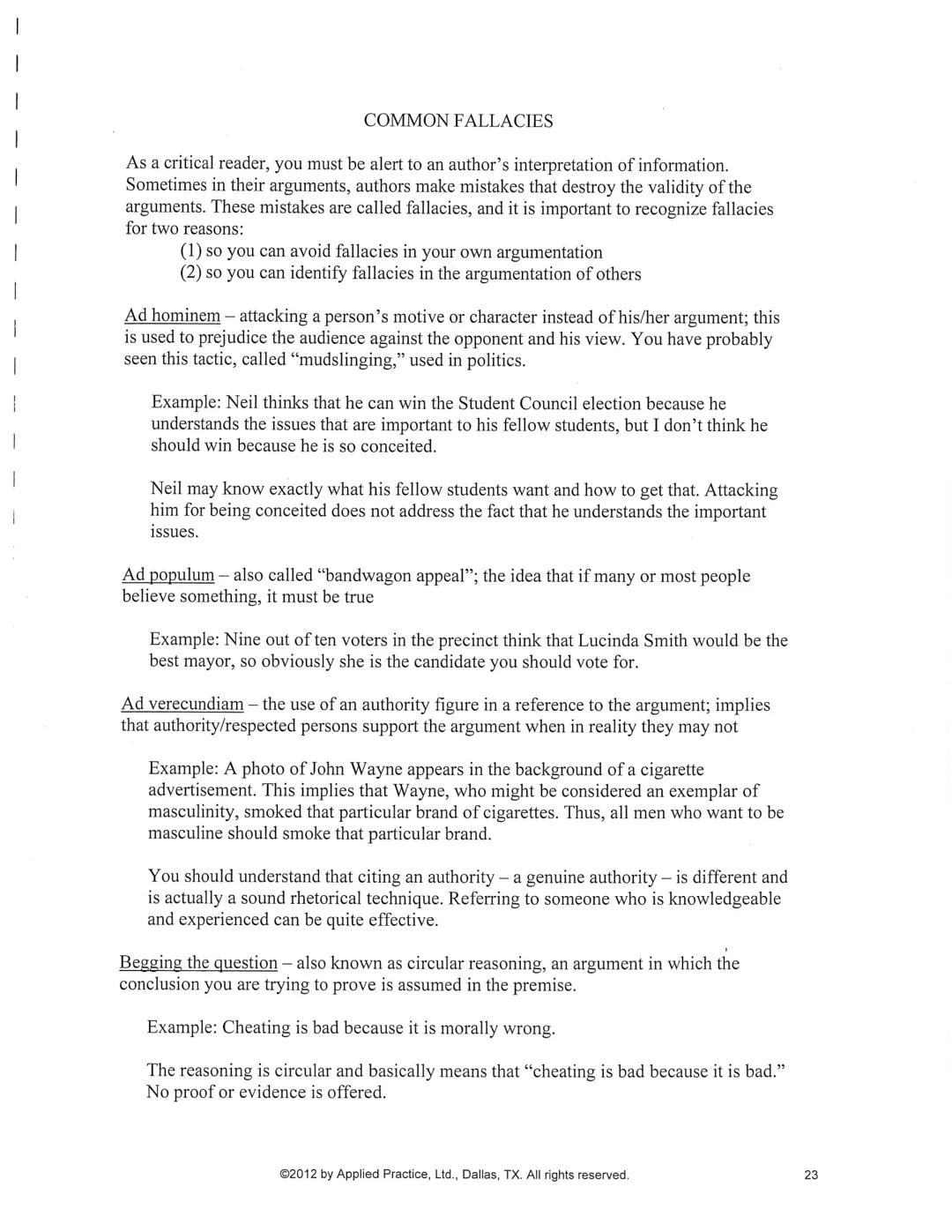 # ARGUMENTATION TERMINOLOGY
Analogy a comparison between two things to show how they are alike
Imagination is your staircase to adventure.