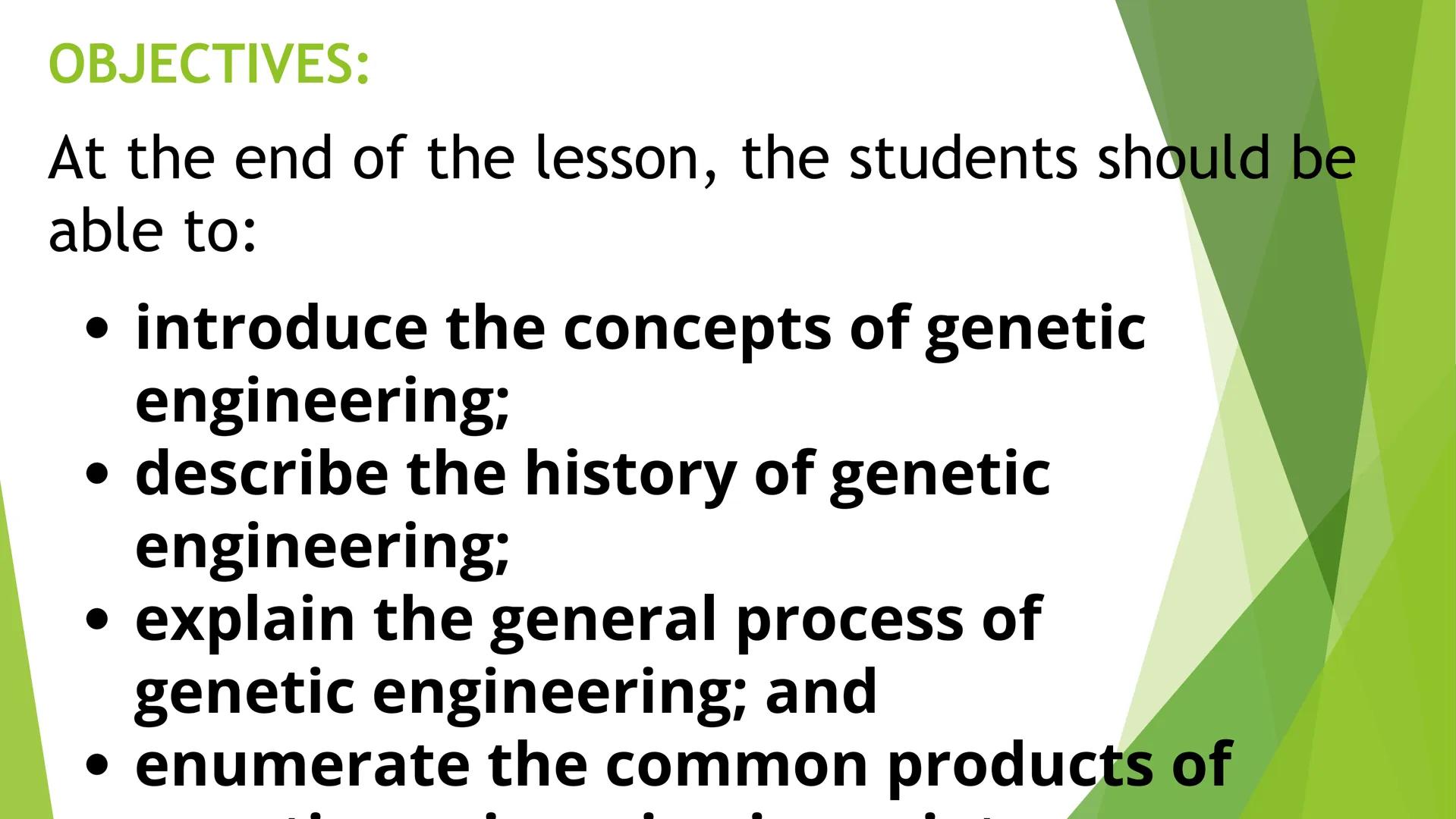 GENERAL BIOLOGY II
WEEK 1 | THIRD QUARTER | SECOND SEMESTER OBJECTIVES:
At the end of the lesson, the students should be
able to:
⚫ introduc
