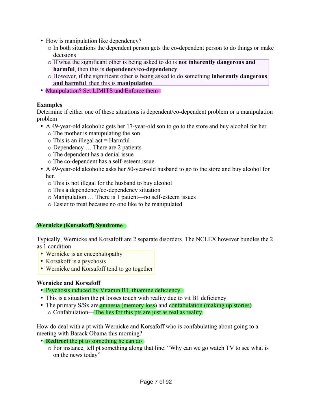 --- OCR Start ---
GUIDE Mark Klimek's Lecture
Lecture 1-
Acid-Base Balance Ventilators
Lecture 2-
Alcohol
Wernicke
Overdose and Withdrawal
S