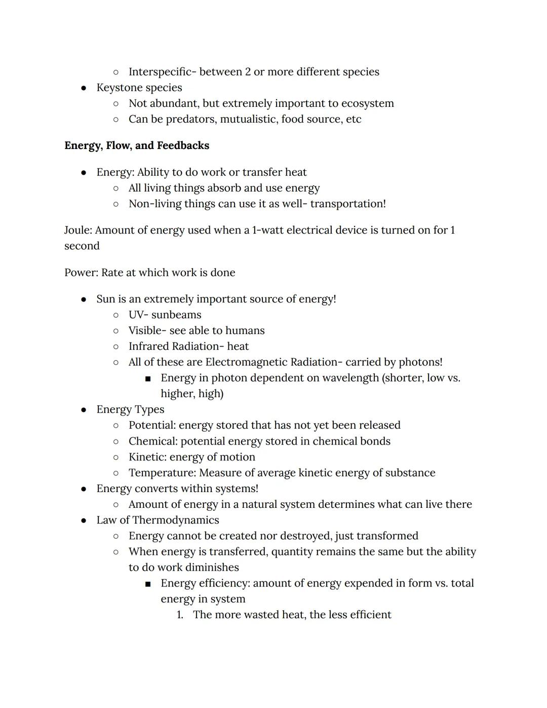 # Unit 1
Humans alter systems: Good and Bad
• We change the land, water, soil, and air chemistry w/ huge populations
• Ecosystem services: