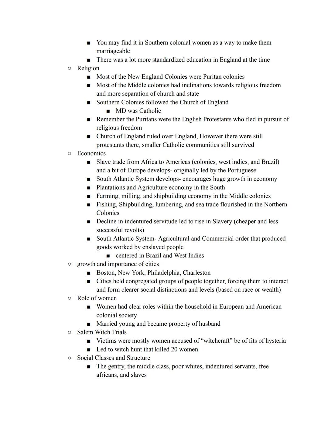 APUSH Unit 1 Notes
• Europeans in general sailed to the Americas for God, gold, and glory
•
• England- Desire to colonize (after Spanish su