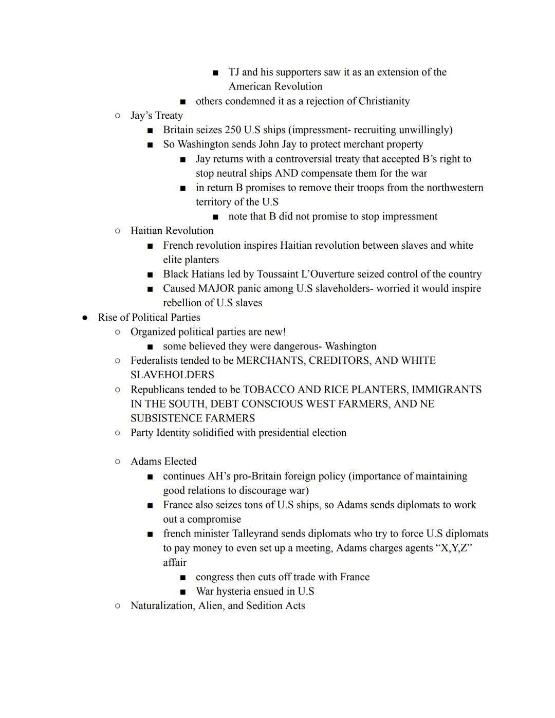 APUSH Unit 3 Notes
CH7- Hammering out a federal republic
Political Crisis of the 1970s
• Federalists Implement the Constitution
• New gov