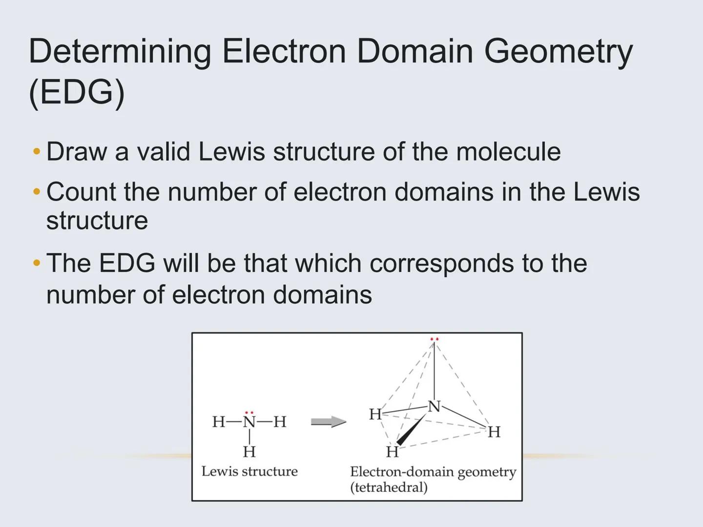 Molecular Geometry
The Shapes of Molecules Molecular Geometry
.
The 3D arrangement of atoms
that constitute a molecule
• Includes the genera