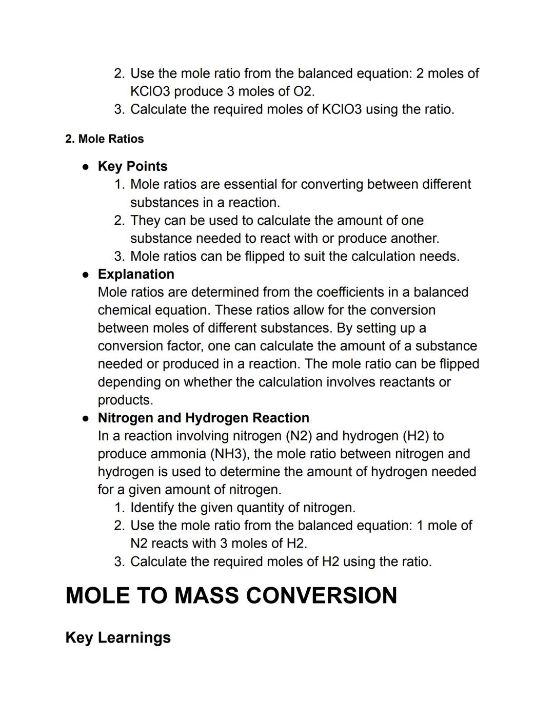 # MOLES AND AVOGADRO'S NUMBER
## Key Learnings
1. Avogadro's Number and Mole Concept: Avogadro's number is a
constant used to count partic