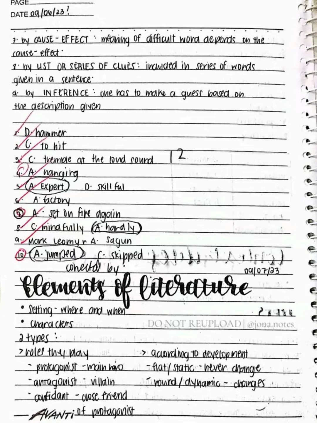 lecture notes in
ENGLISH 8
1st Quarter
PAGE
DATE
Good things
are coming
PSALM 27:13
DO NOT REUPLOAD | @jona.notes
BREAK A LEG!
-AVANTI- PAGE