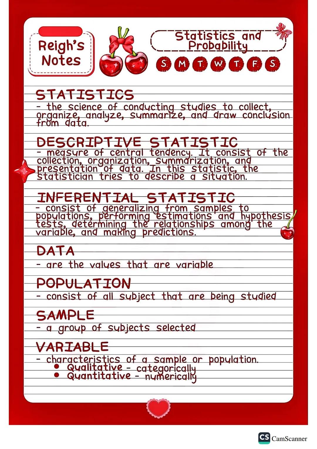 Statistics Lesson 1-3