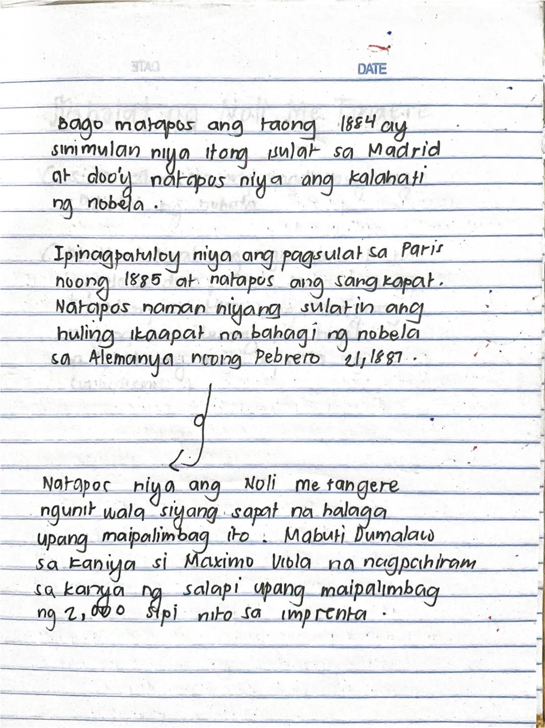 --- OCR Start ---
و
و
د
Kaligirang
Pangkasaysayan
→
NOLI ME TANGERE
✓ Ito ang kauna-unahang nobelang isinulat ni Rizal
د
✓ Magdadalawamput a
