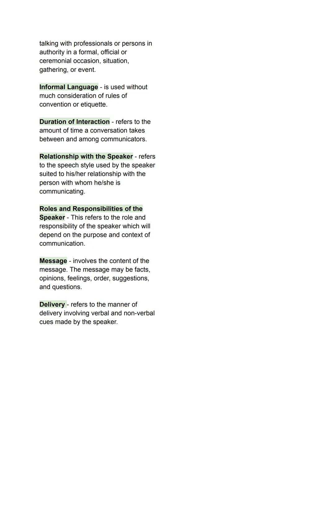 ORAL COMMUNICATION IN
CONTEXT
1st Semester, 1st Quarter | Reviewer
LESSON 1: NATURE AND ELEMENTS
OF COMMUNICATION
Communication (from the la