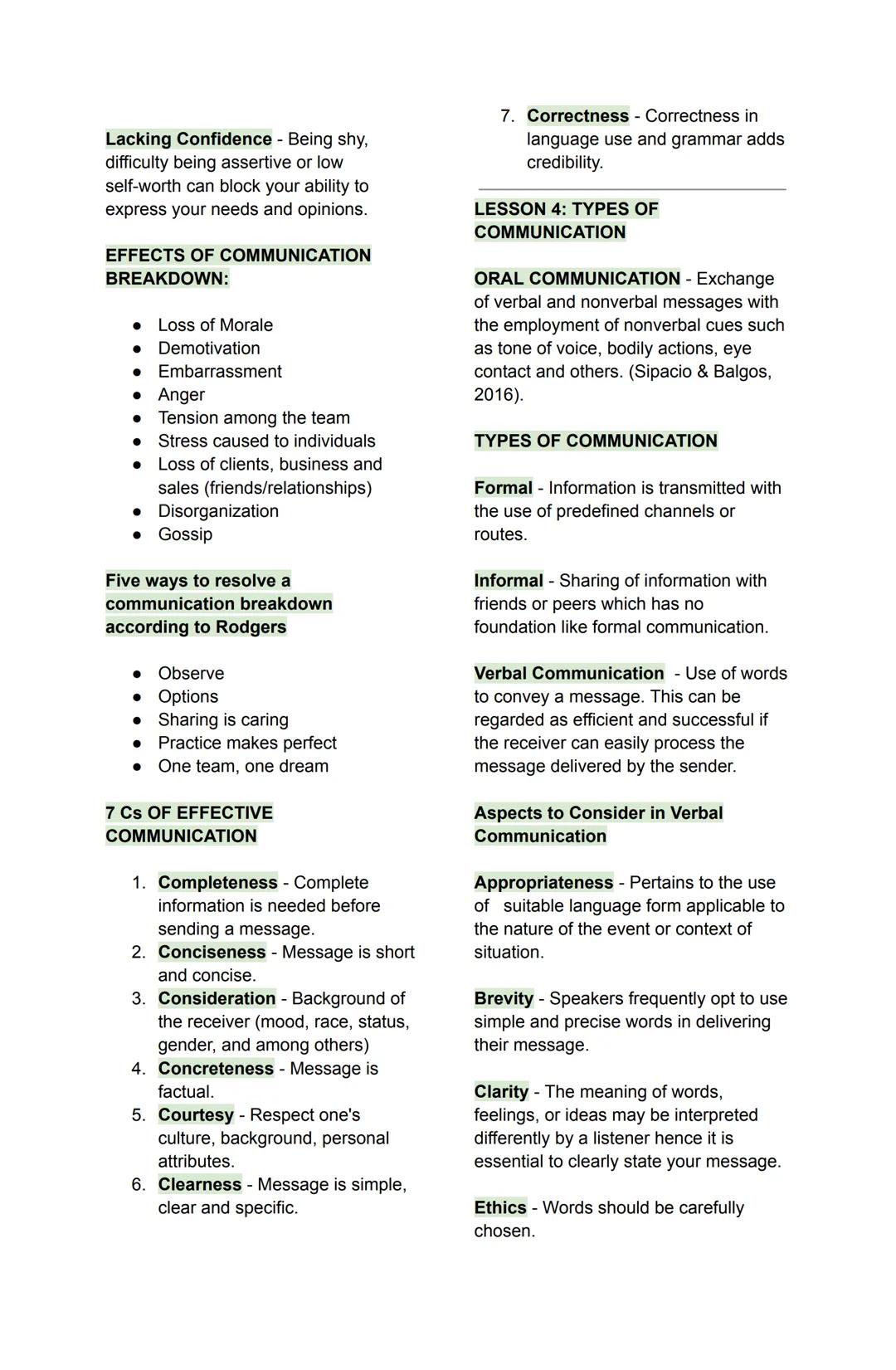 ORAL COMMUNICATION IN
CONTEXT
1st Semester, 1st Quarter | Reviewer
LESSON 1: NATURE AND ELEMENTS
OF COMMUNICATION
Communication (from the la