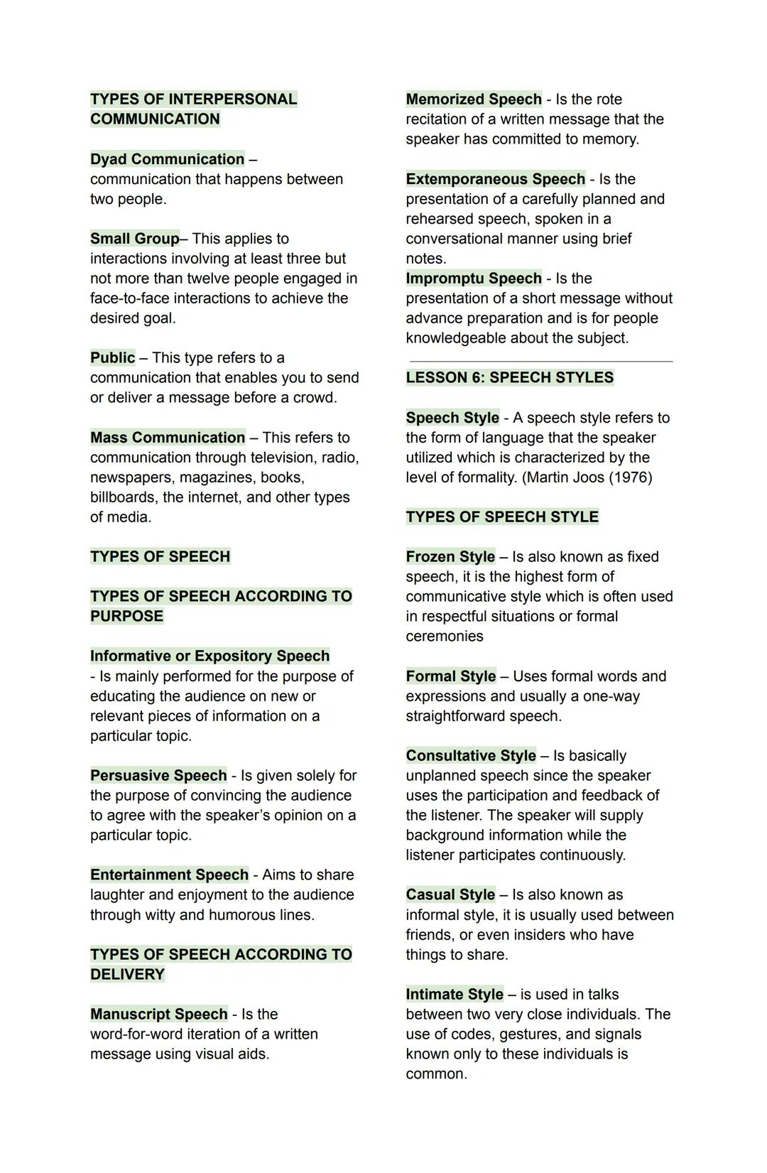 ORAL COMMUNICATION IN
CONTEXT
1st Semester, 1st Quarter | Reviewer
LESSON 1: NATURE AND ELEMENTS
OF COMMUNICATION
Communication (from the la