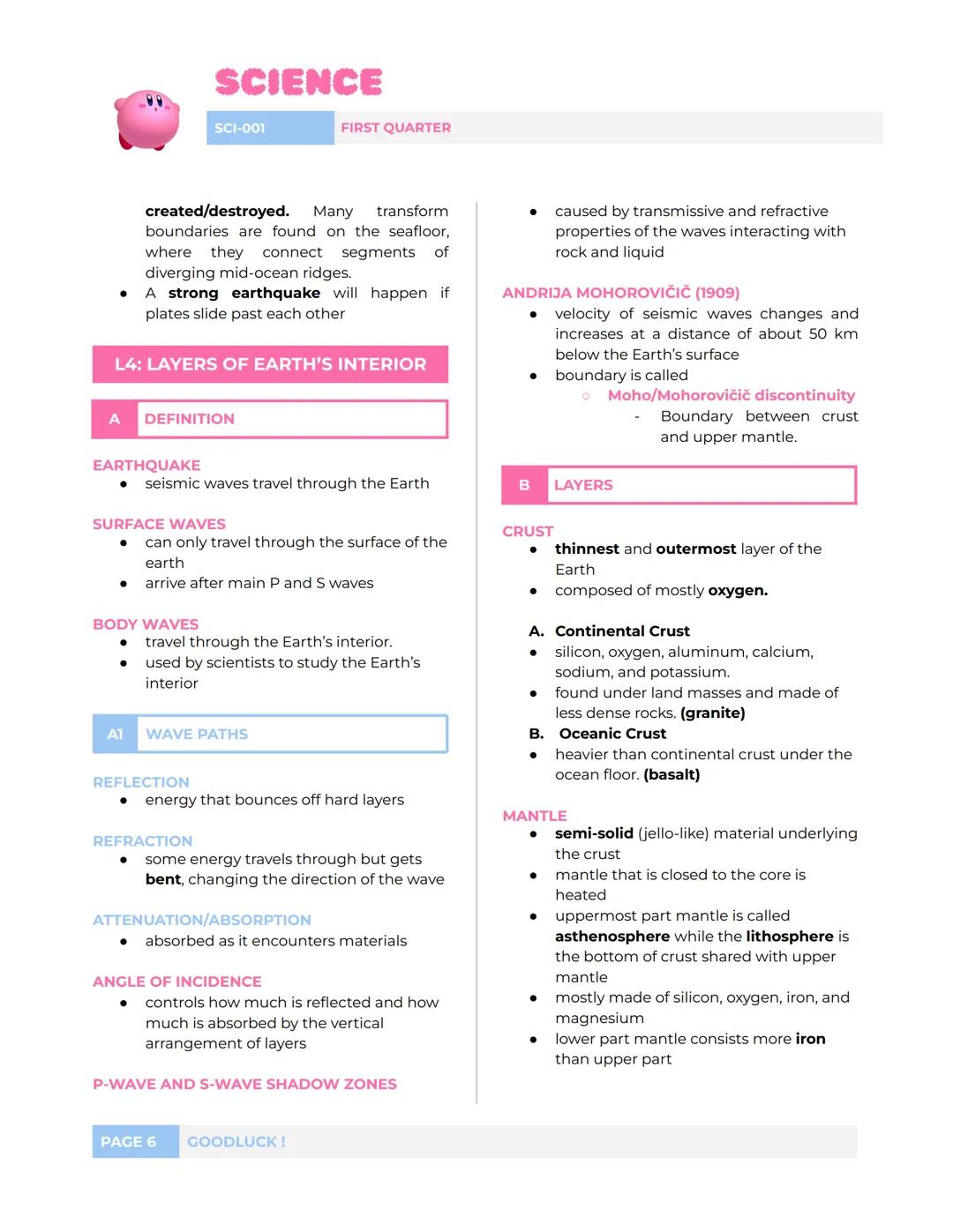 # SCIENCE
SCI-001 FIRST QUARTER
# L1: LOCATING THE EPICENTER
A DEFINITION
EARTHQUAKE
* happens when stored energy is suddenly released