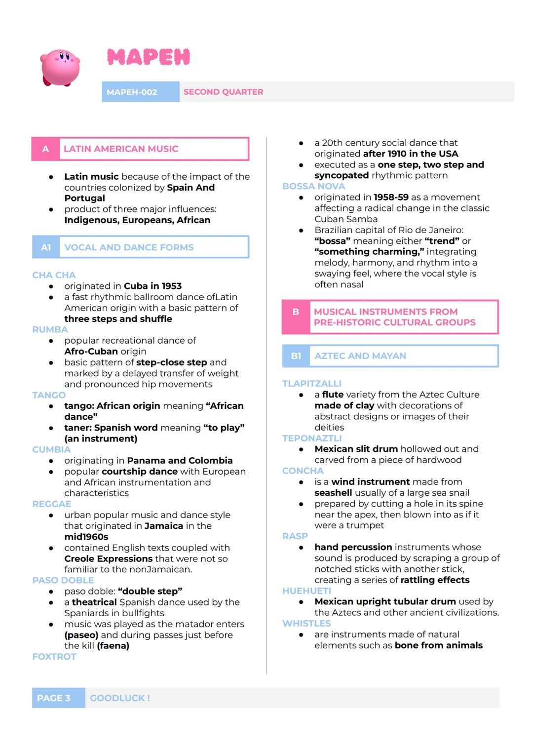 MAPEN
MAPEH-002
SECOND QUARTER
A
L1: MUSIC OF AFRICA
MUSIC OF AFRICA
• collective result of cultural and musical
diverstiy of the different