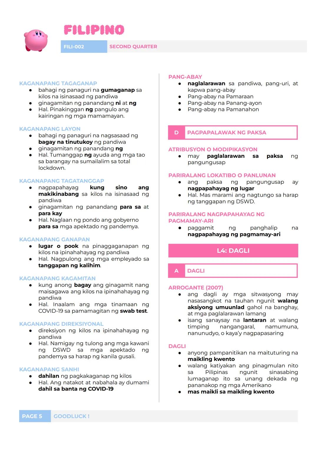 # FILIPINO
FILI-002 SECOND QUARTER
LI: SANAYSAY
A
SANAYSAY
* nagmula sa 2 salita na sanay at pagsasalaysay
* isang piraso ng sulatin na k