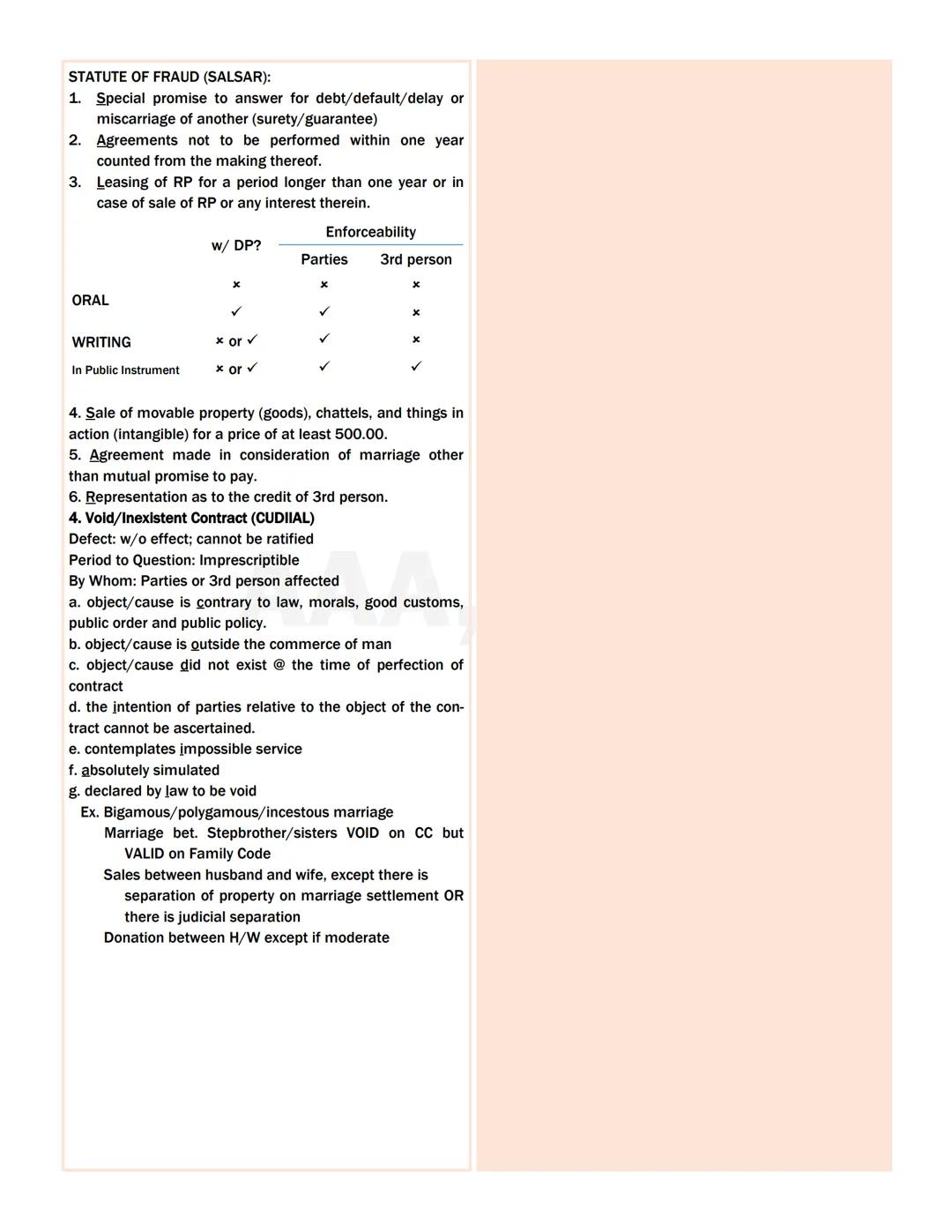 --- OCR Start ---
OBLIGATION DEFINED AS:
Law on Obligations
1. Juridical necessity (legally enforceable to court)
2. To give (positive, real