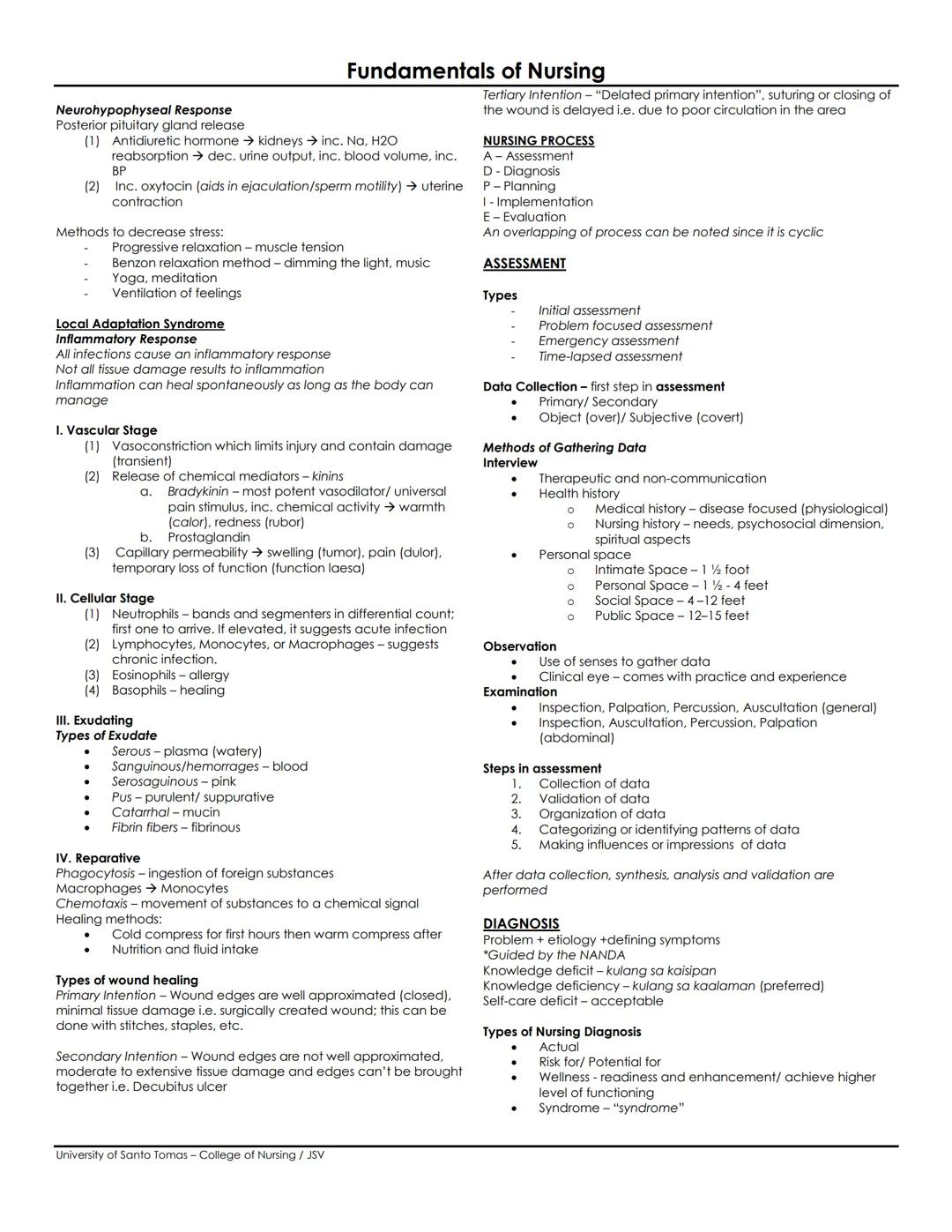 Fundamentals of Nursing
THEORETICAL FOUNDATIONS OF NURSING
Theory - set of concepts to explain a phenomenon
Paradigm - pattern
4 Metaparadig