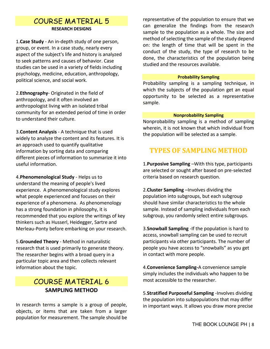 ## GRADE 12 STEM NOTES AND LECTURES
# Practical Research 1
--- THE BOOK LOUNGE PH ---
## COURSE MATERIAL 1
### The Nature of Inquiry and