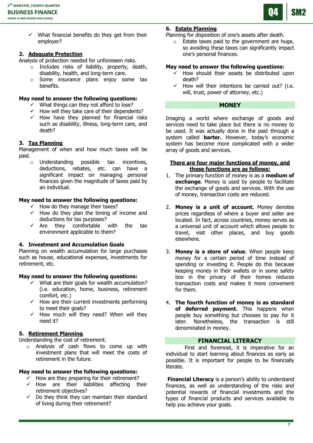 2ND SEMESTER_FOURTH QUARTER
BUSINESS FINANCE
GRADE 12 ABM SENIOR HIGH SCHOOL
04 SM2
LESSON 1: The Sources and Uses
of Short-Term & Long-Term