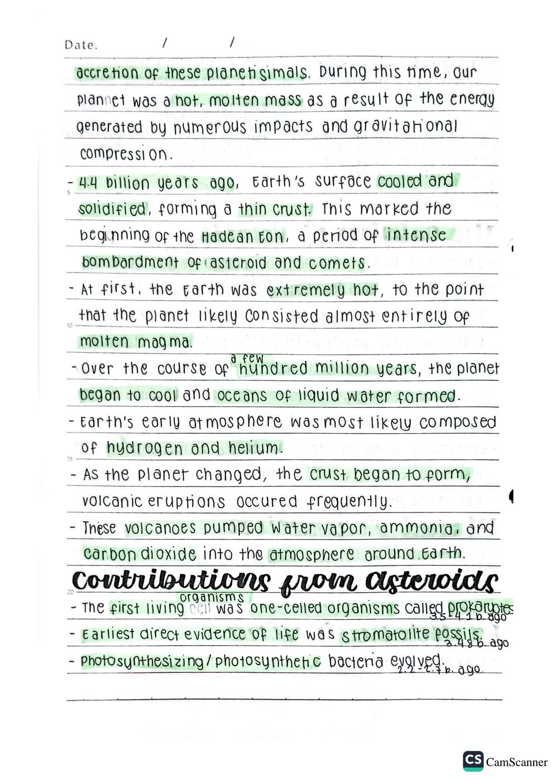 Date.
\\
Origin and
Structure of Earth
The Bigbang Theory
- The universe as we know it started with an infinitely hot and
dense single point