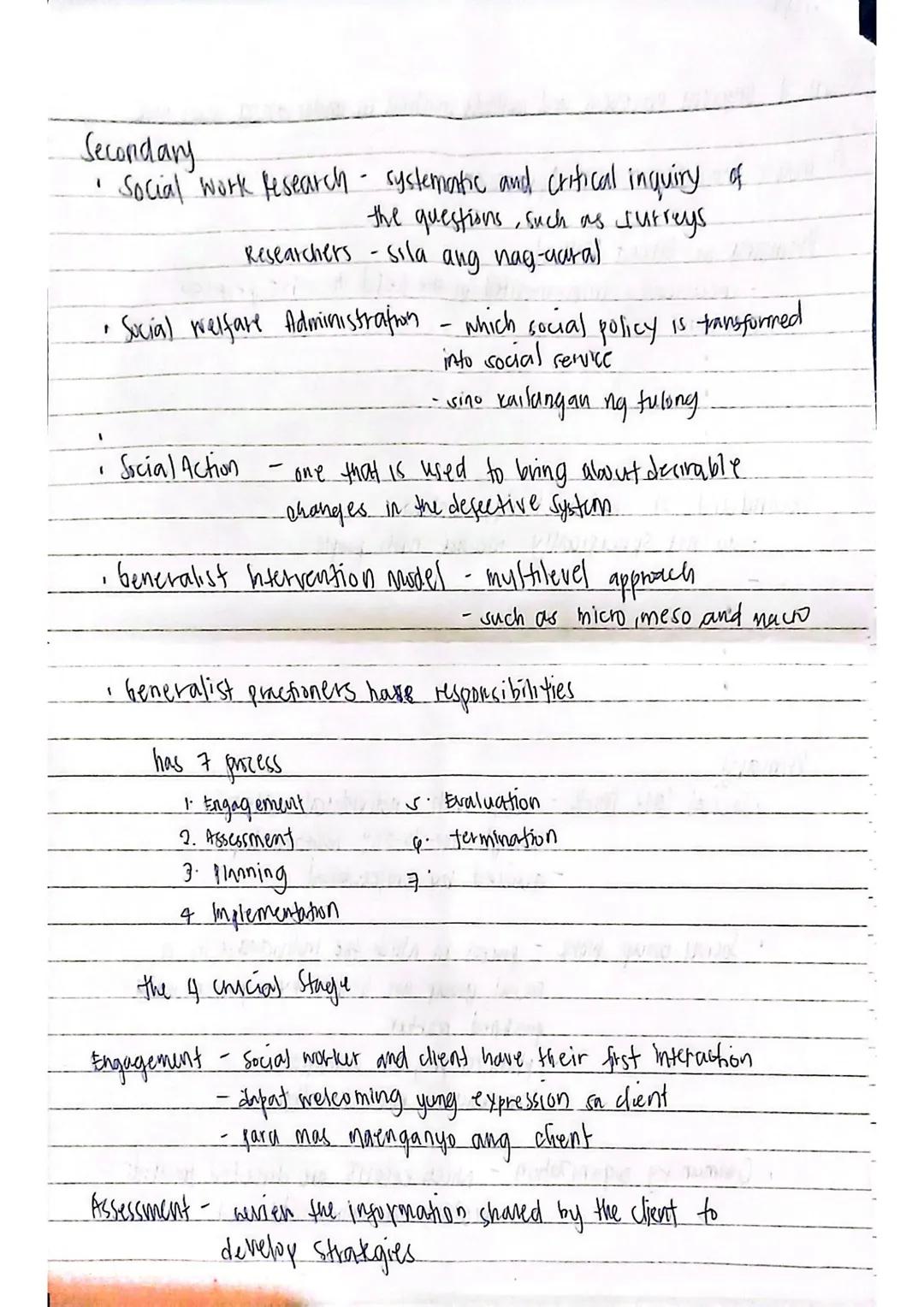--- OCR Start ---
DIASS
IDsson 7. profile of social worket
inflation
A social worker - to enhance these people's well being and to help them